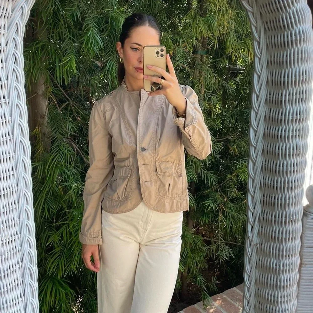 Timeless Sanctuary surpluses Khaki blazer sz m - Picture 6 of 7